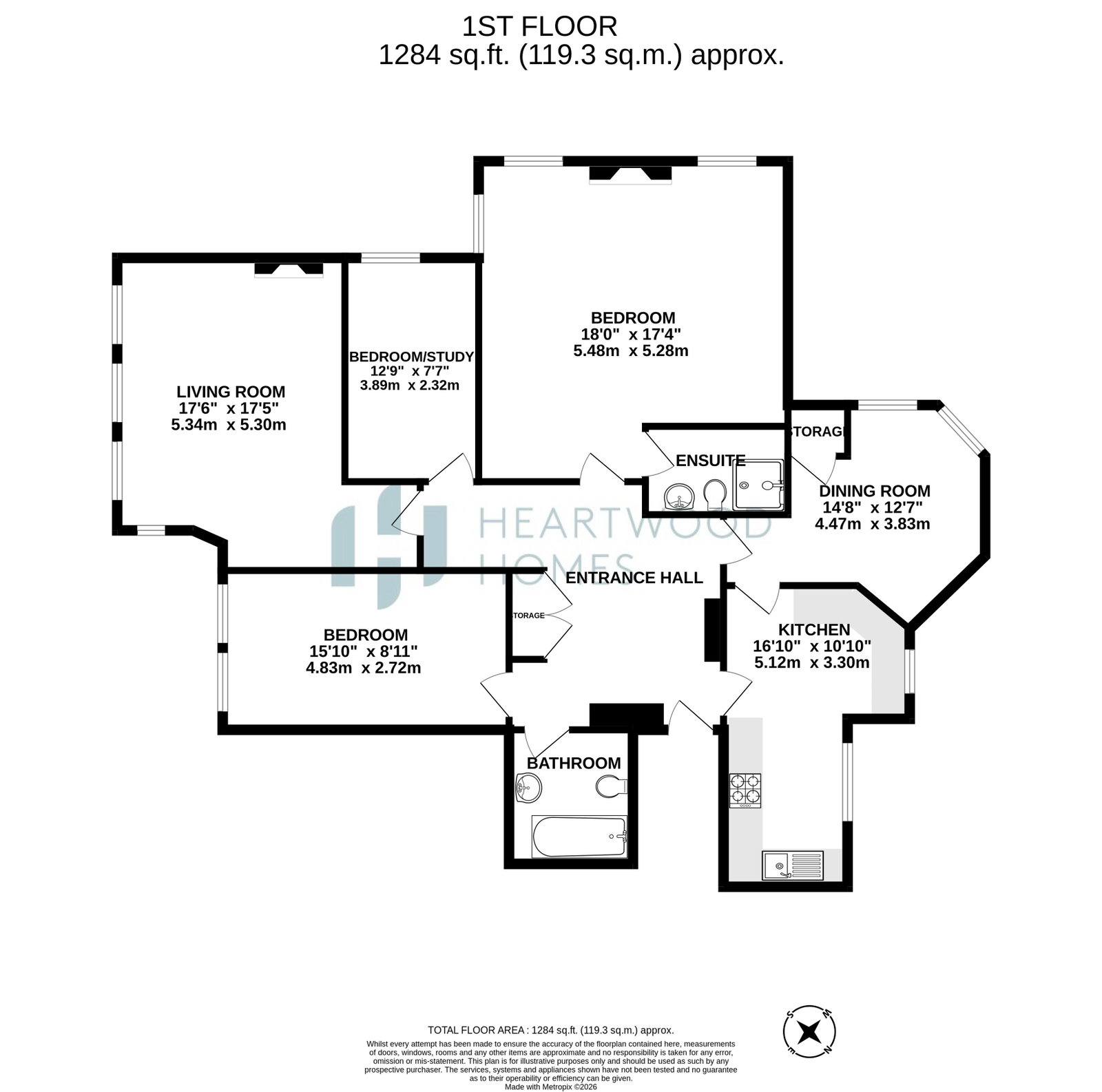 The Moorings,5, Althorp Road, St. Albans floorplan