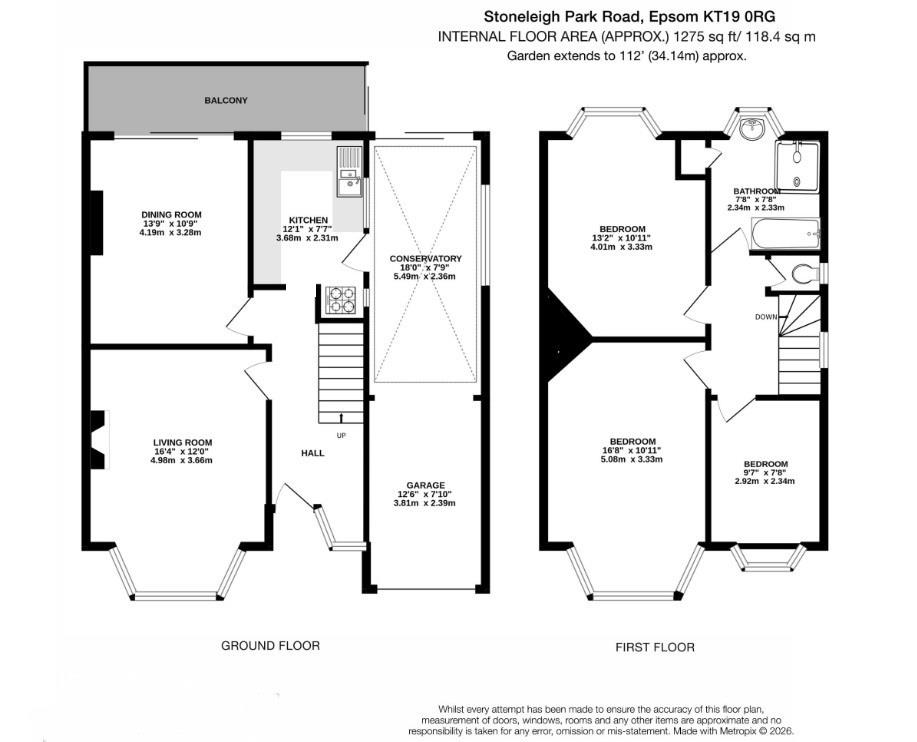 Stoneleigh Park Road, Stoneleigh floorplan