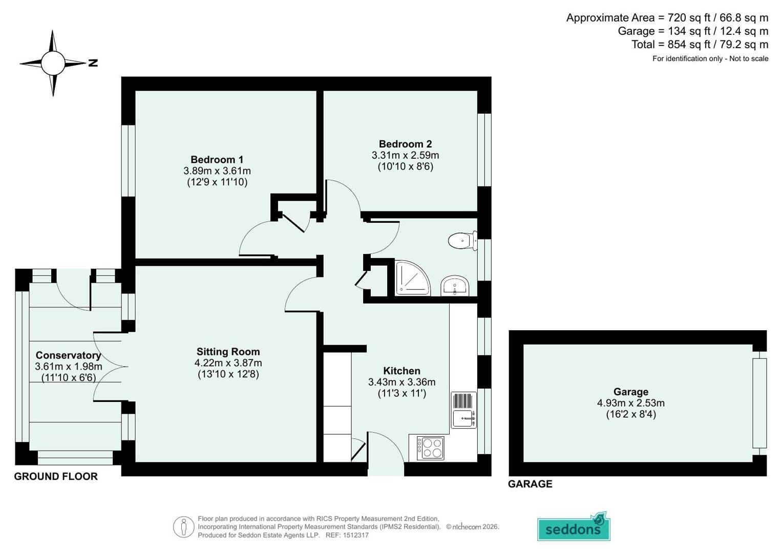 13, Anstey Crescent, Devon floorplan