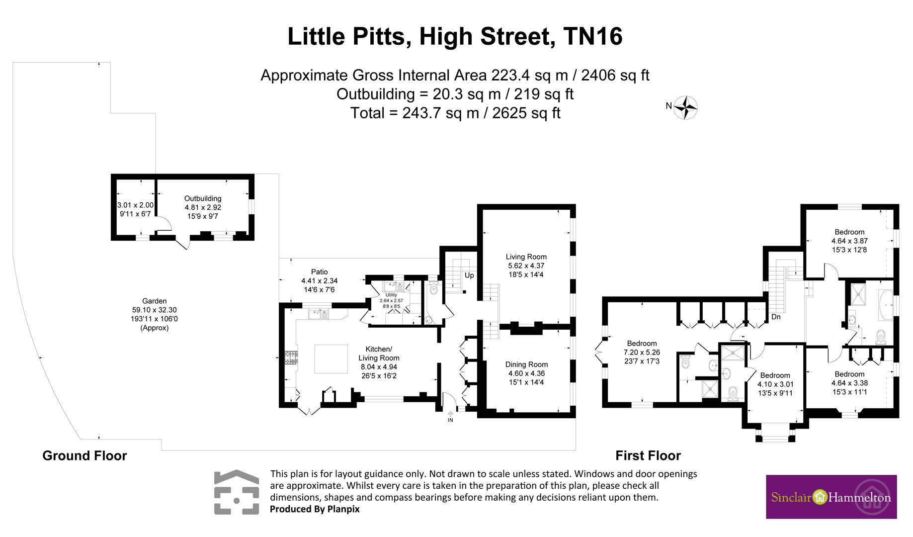 Little Pitts, Little Pitts, High Street, Westerham floorplan