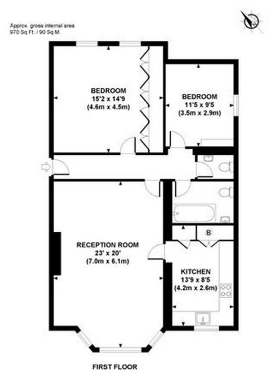 2 Bedrooms  to rent in Redington Road, London NW3