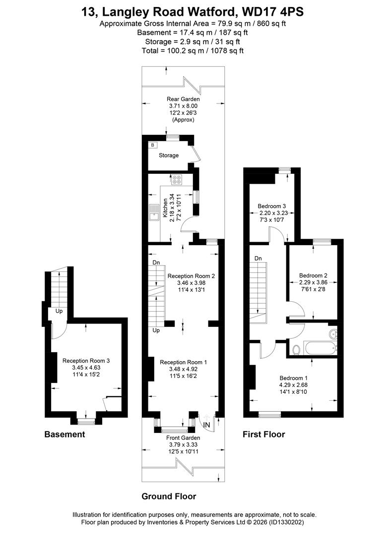 13, Langley Road, Watford floorplan