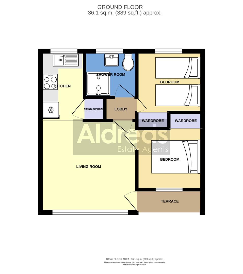 392 California Sands, California Road, Great Yarmouth floorplan