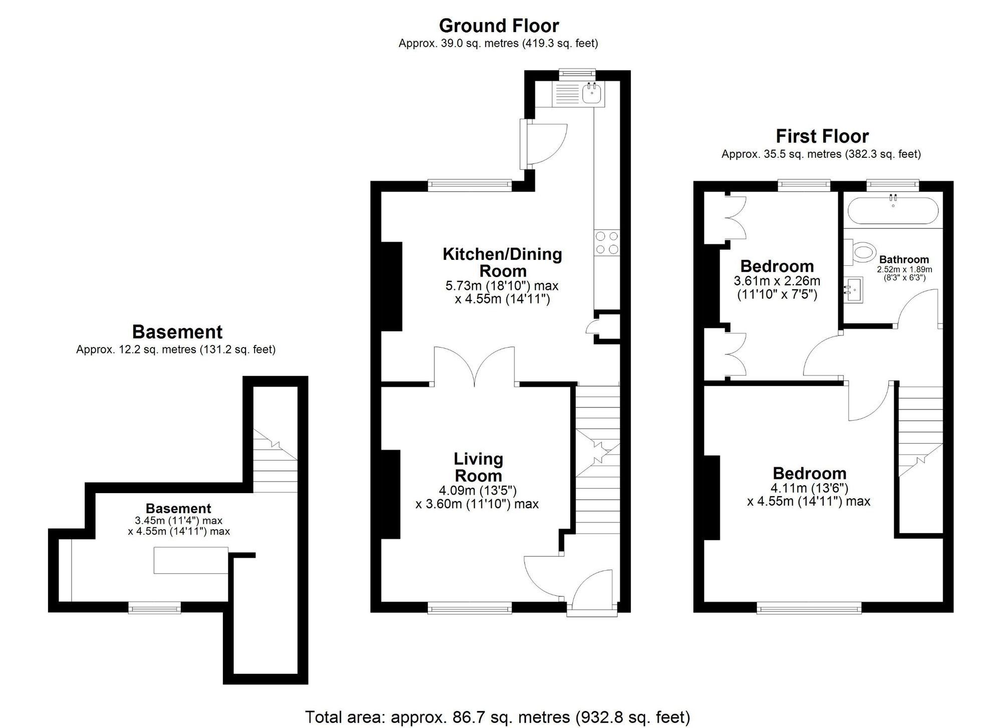 8 Melrose Terrace, Leeds floorplan