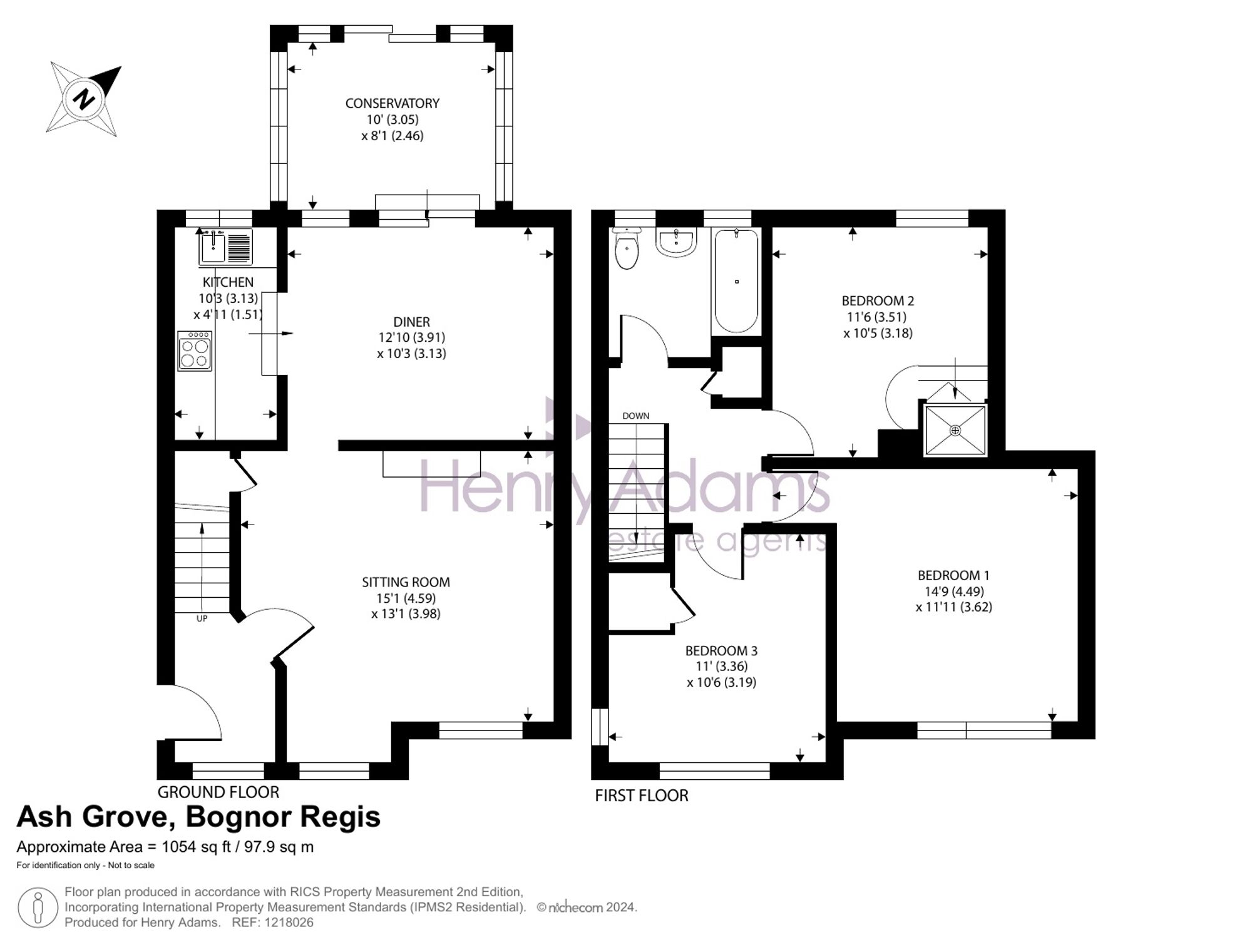 37 Ash Grove, Bognor Regis floorplan