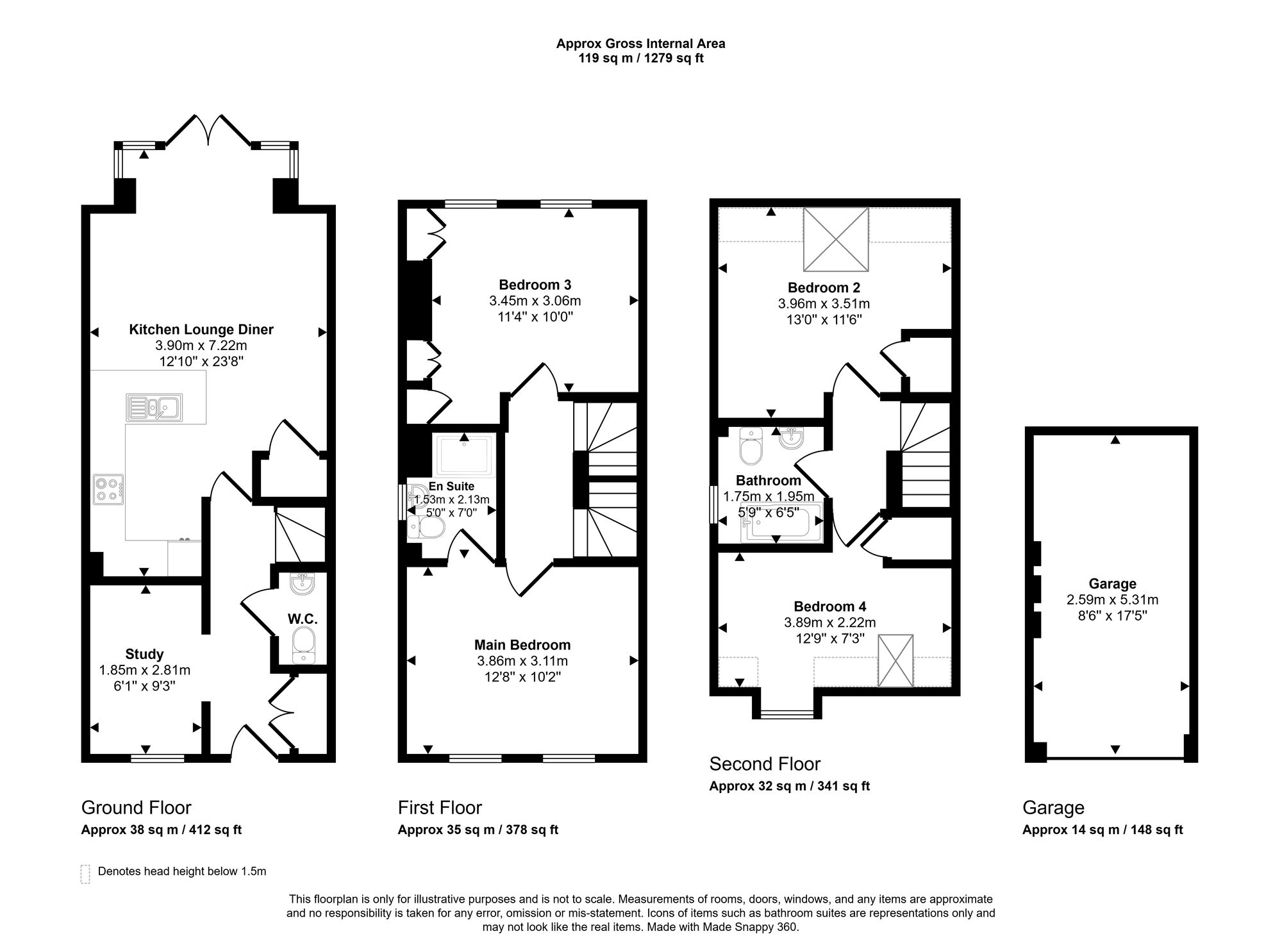 48 Findley Cook Road, Wigan floorplan