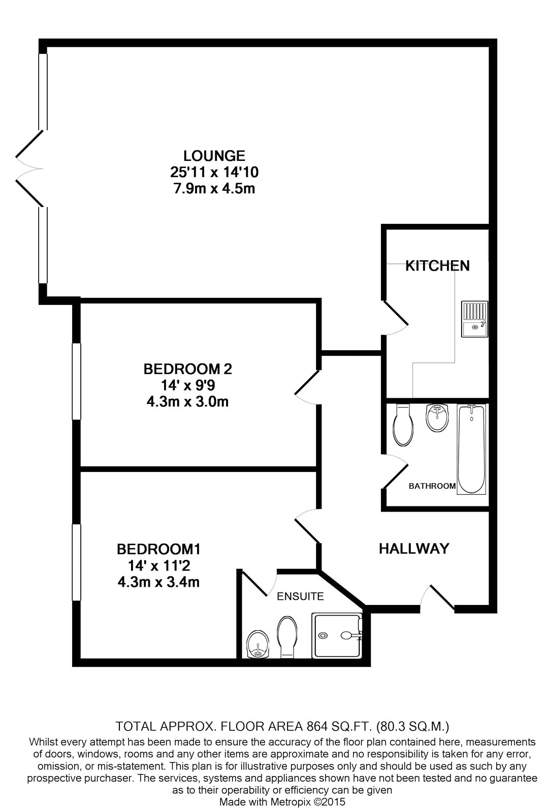 2 Bedrooms Flat to rent in Park Lane, Croydon CR0