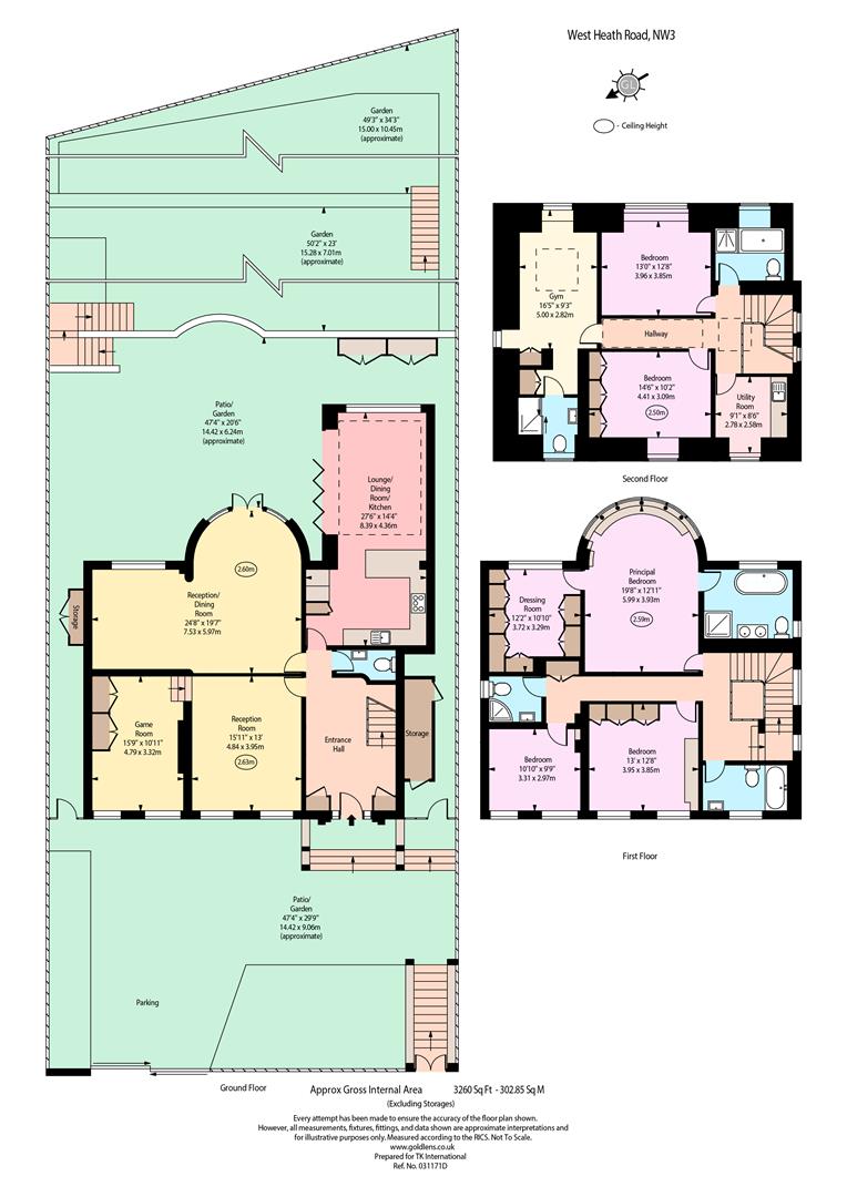 93, West Heath Road, London floorplan