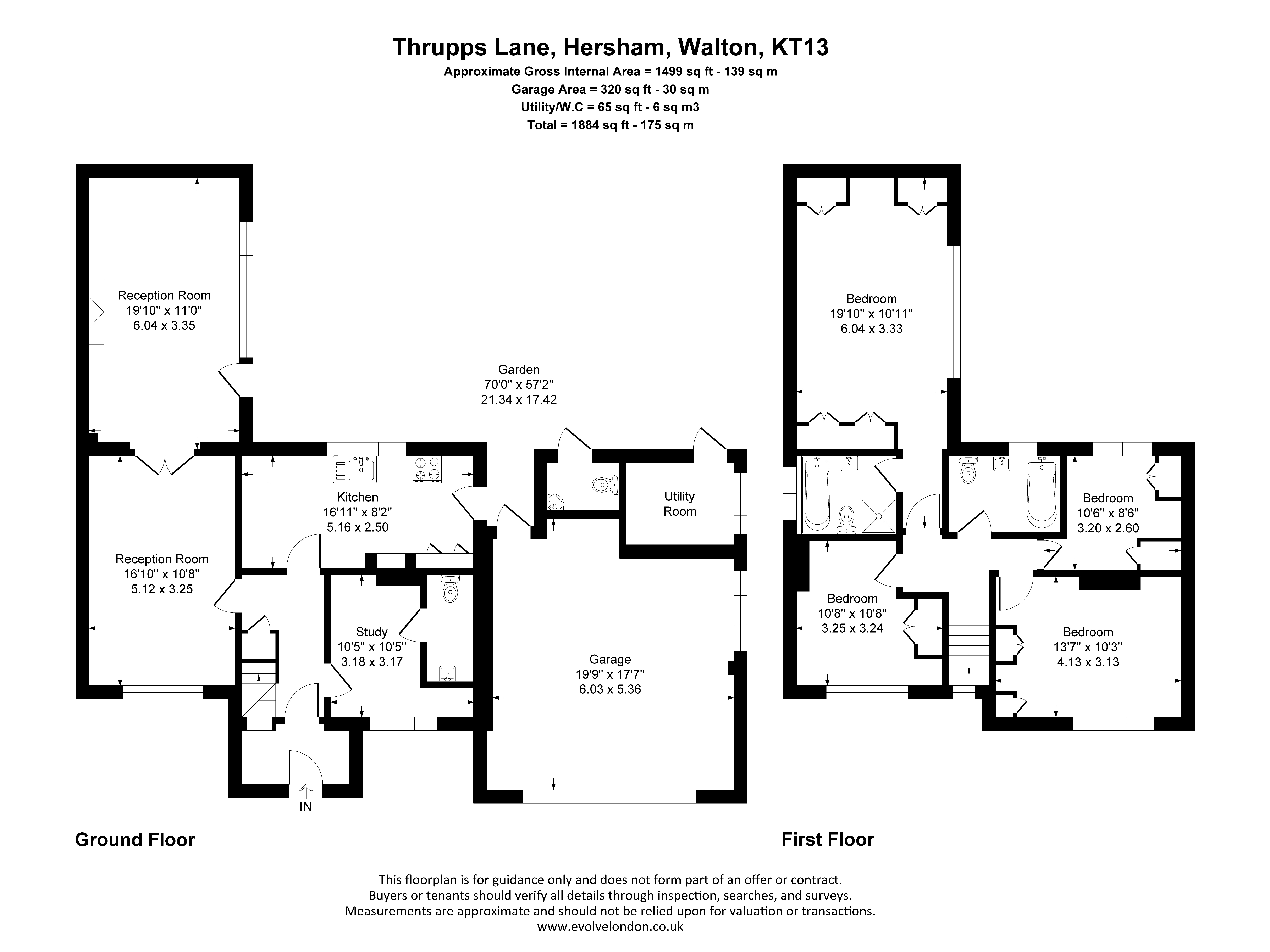36, Thrupps Lane, Walton On Thames floorplan