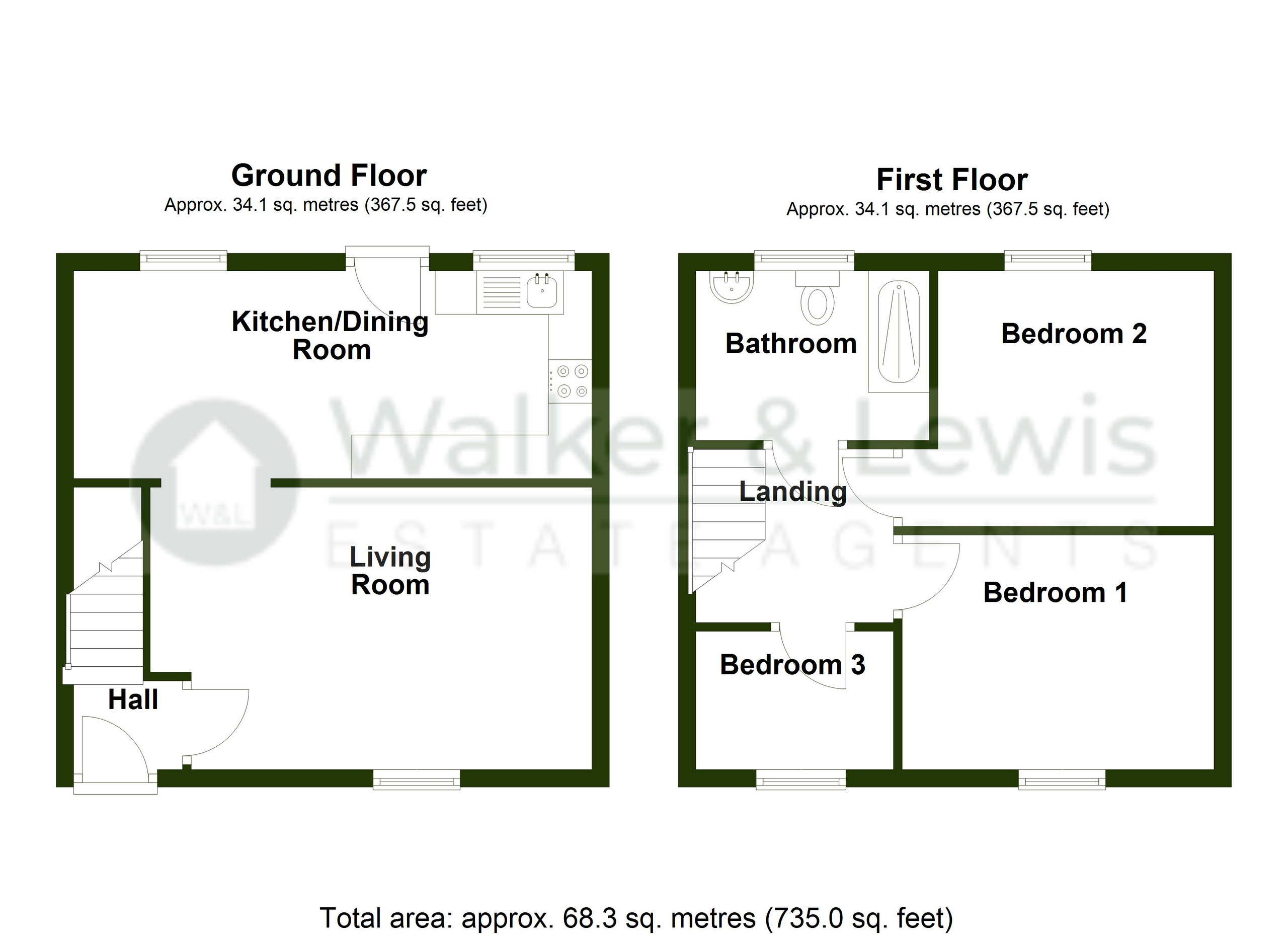 4 Alder Grove, Merthyr Tydfil floorplan