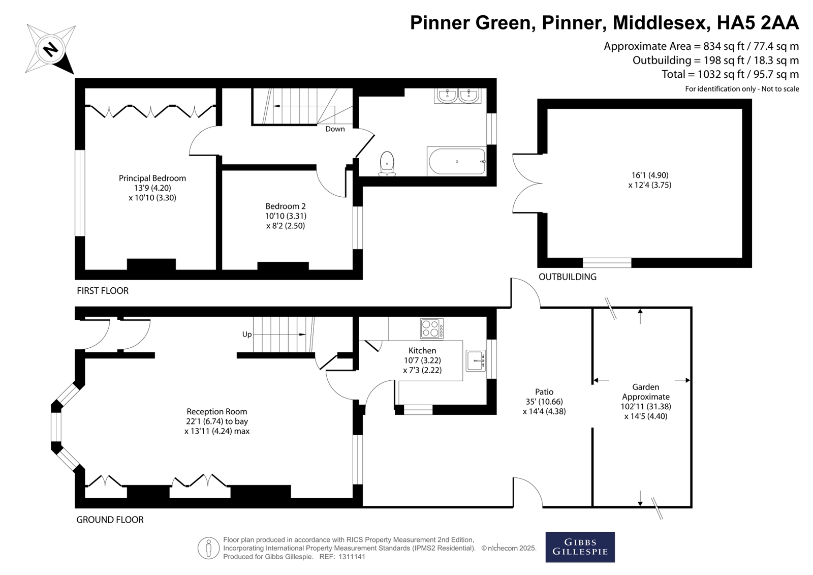 22, Pinner Green, Middlesex floorplan