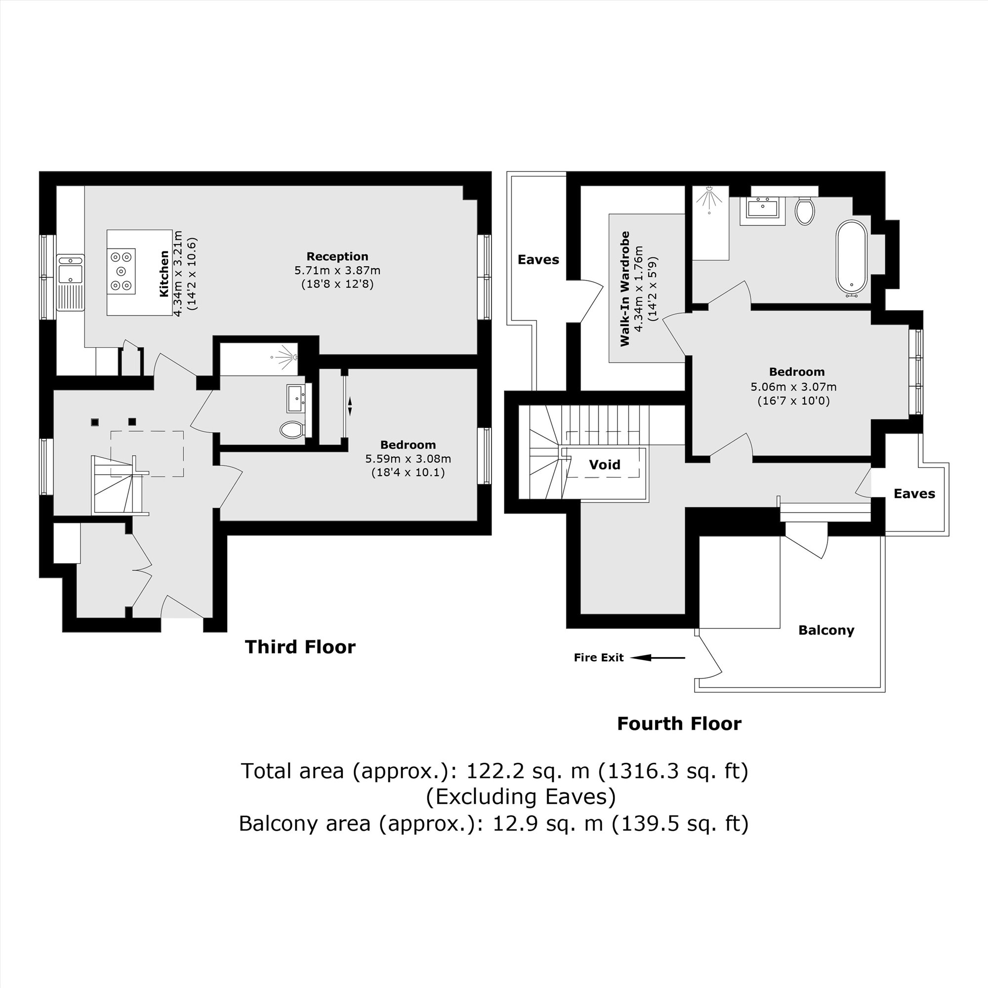 Flat 8, Lantana Court, 3, Ashridge Close, London floorplan