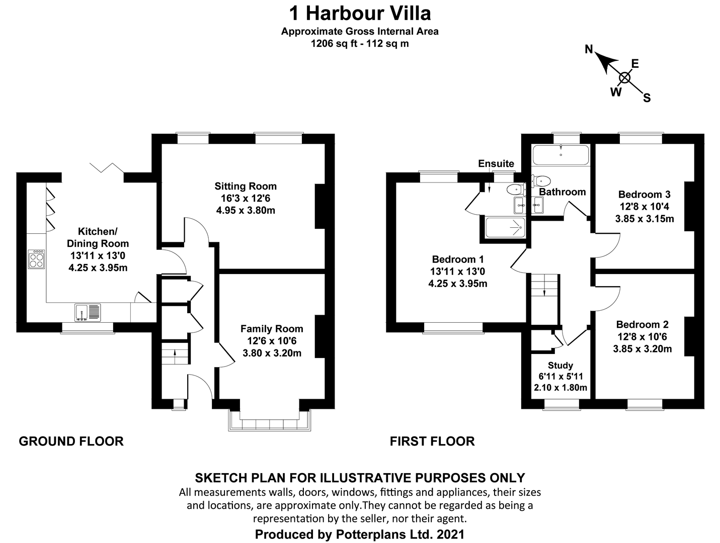 1 Harbour Villas, Newlands, St Helens floorplan