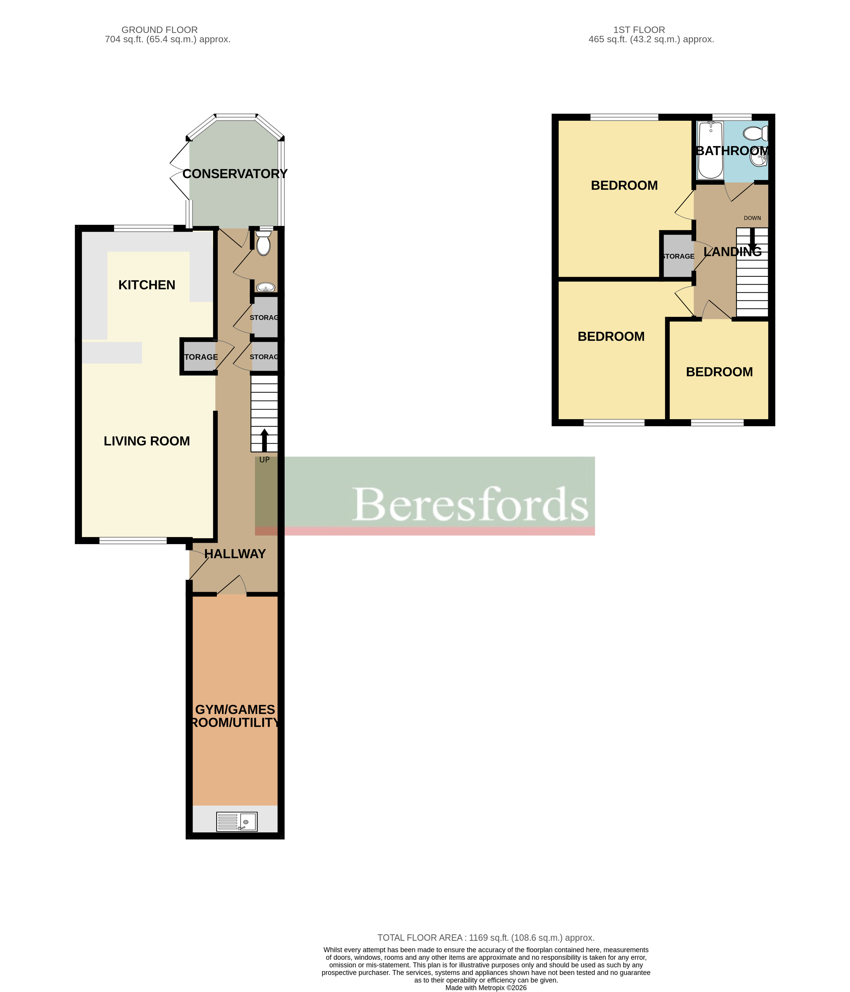 117, Grosvenor Drive, Havering floorplan
