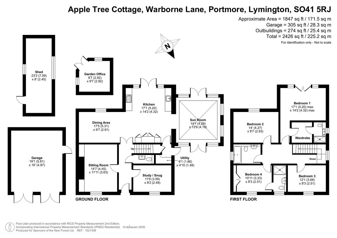 Apple Tree Cottage, Warborne Lane, Lymington floorplan