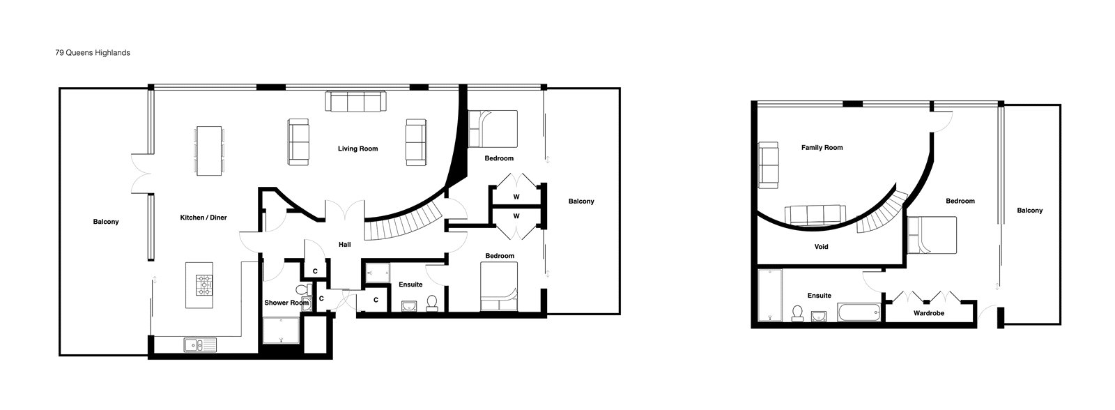 79, Queens Highlands, Aberdeen floorplan