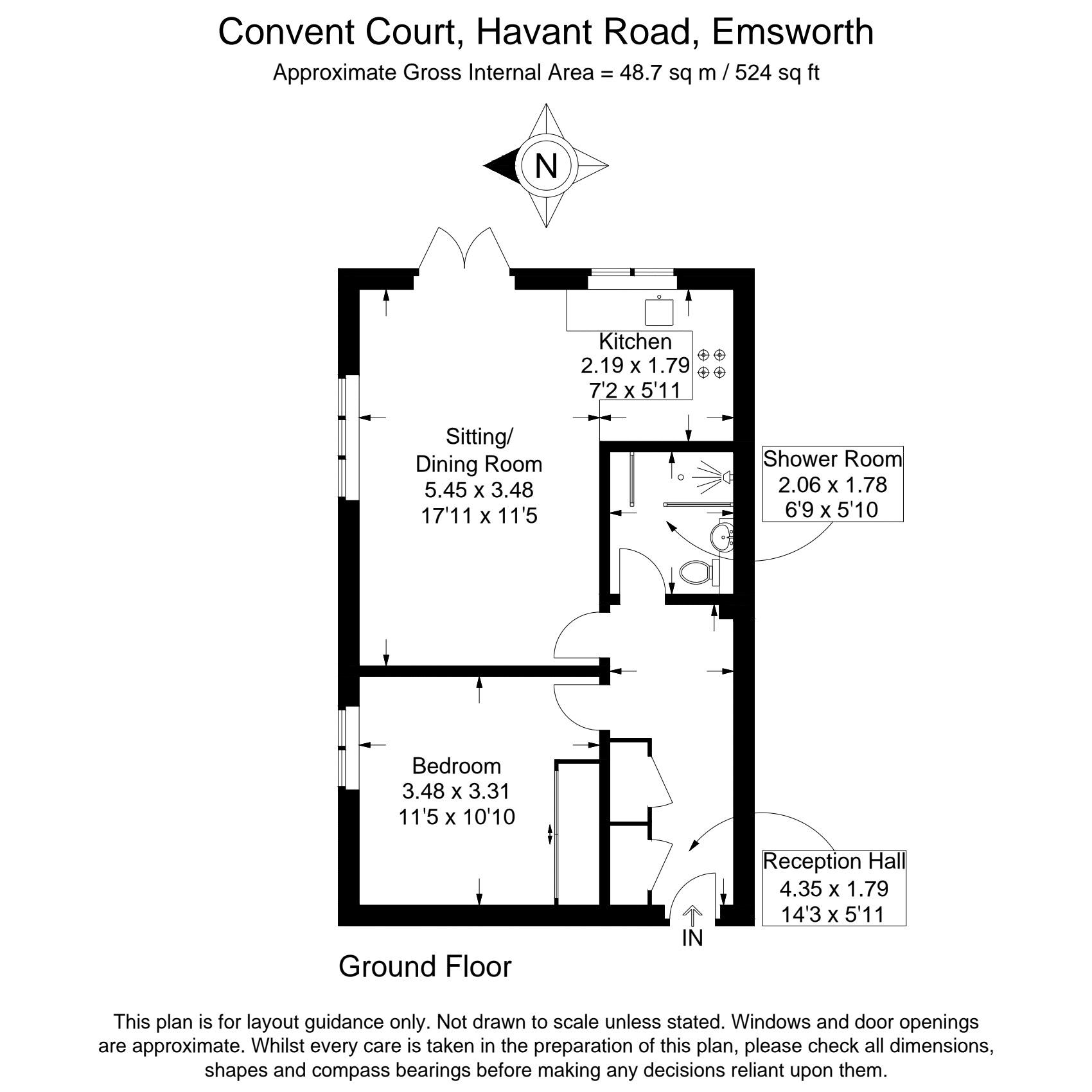 7 Convent Court, Havant Road, Emsworth floorplan