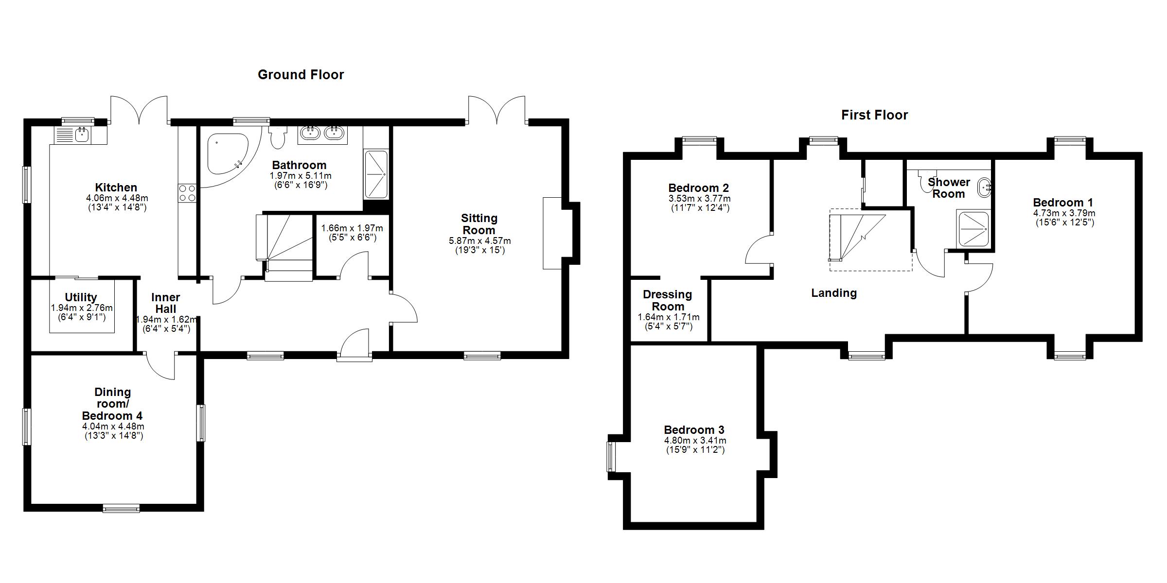 Pot Farm House,, Gare Hill, Somerset floorplan