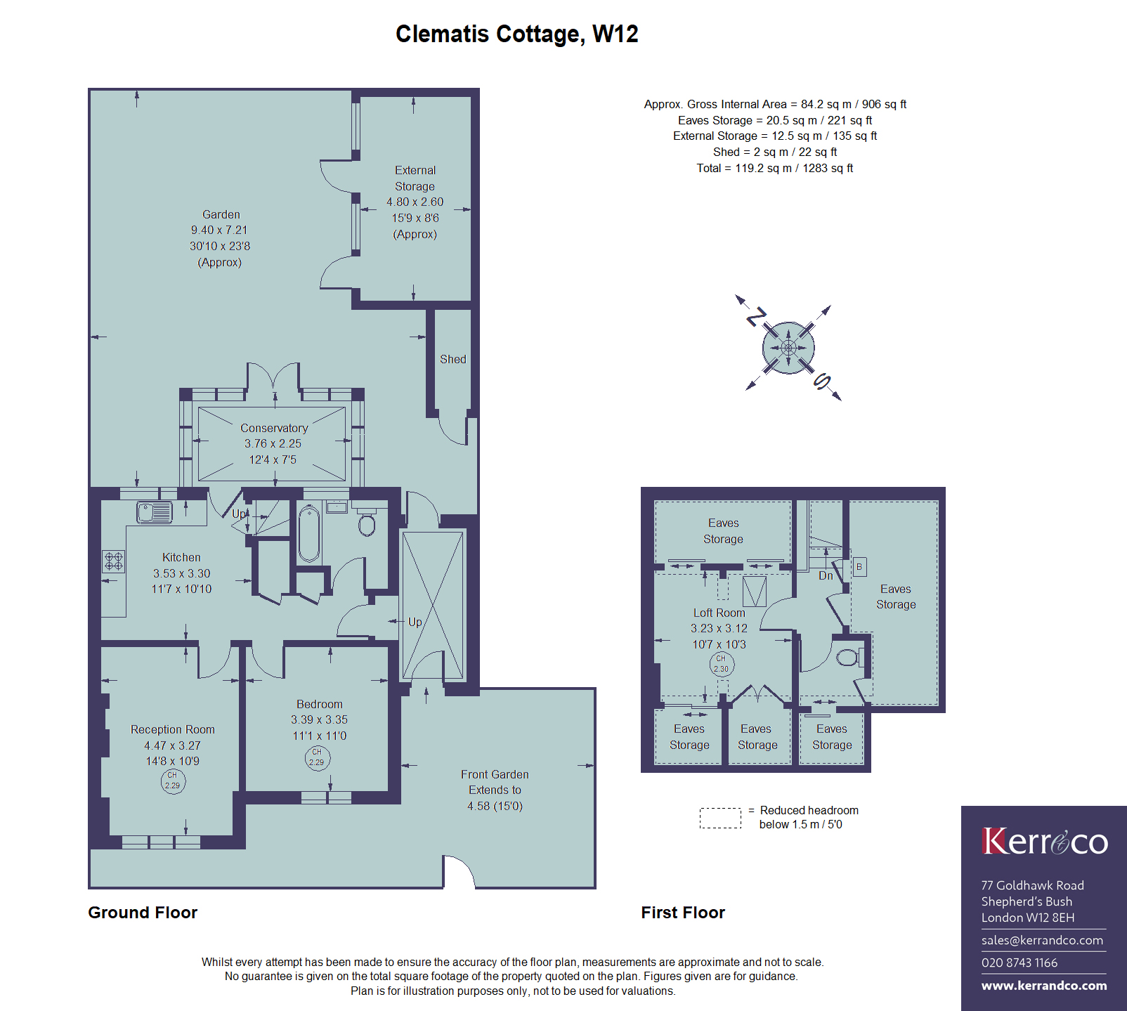 1, Clematis Cottages, Shepherd's Bush W12 floorplan