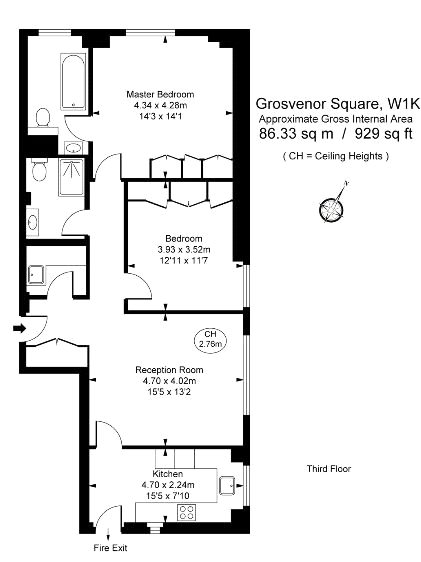 2 Bedrooms Flat to rent in Grosvenor Square, London W1K