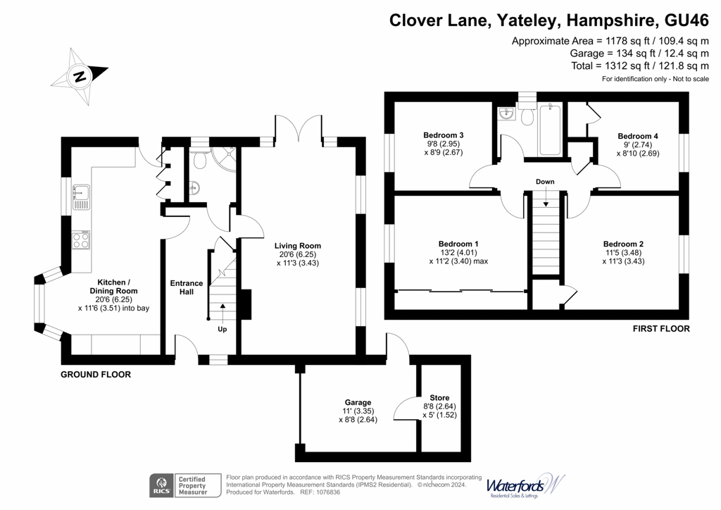 Clover Lane, Yateley, Hampshire GU46, 4 bedroom detached house for sale