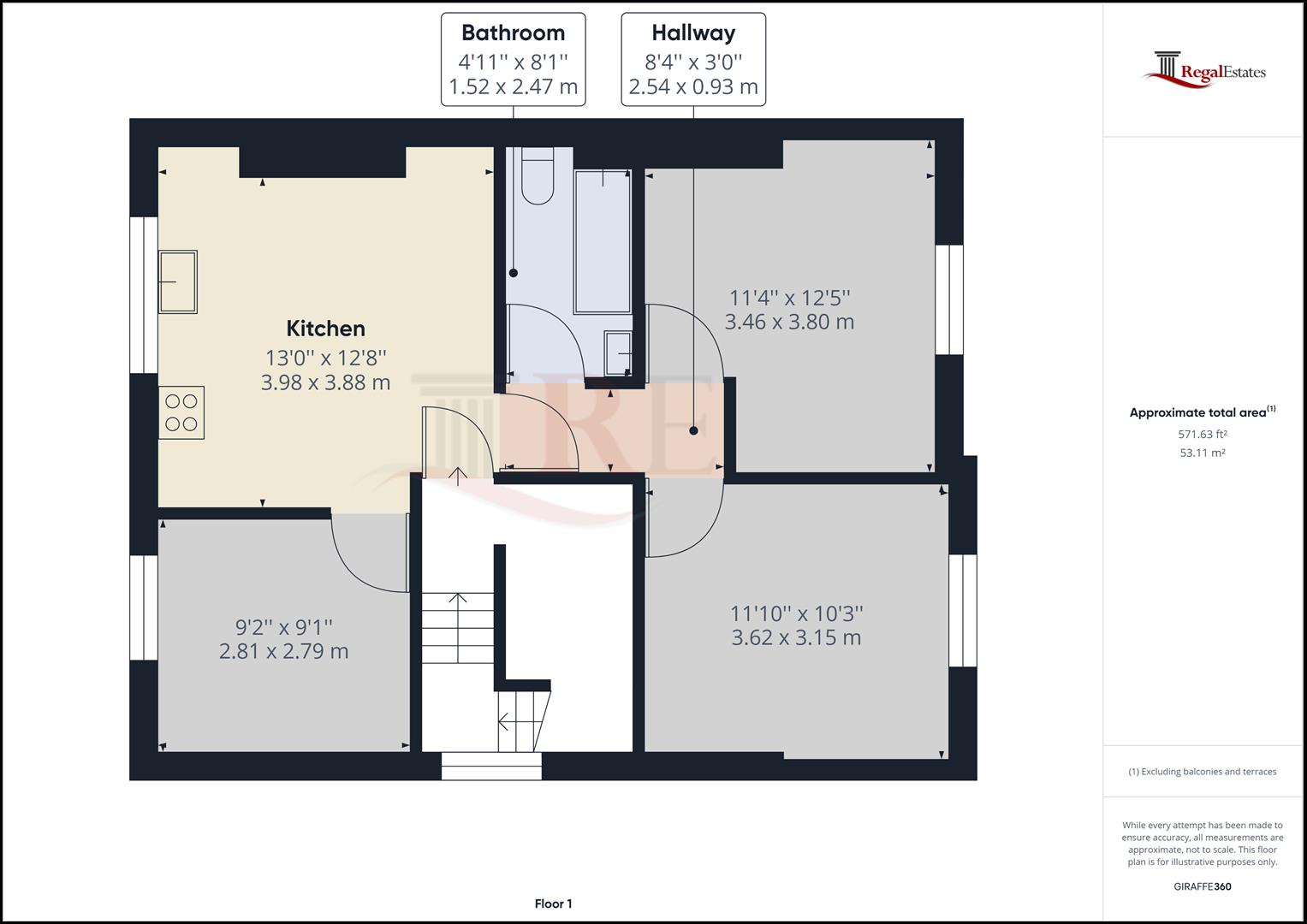 14A, Connaught Road, London floorplan