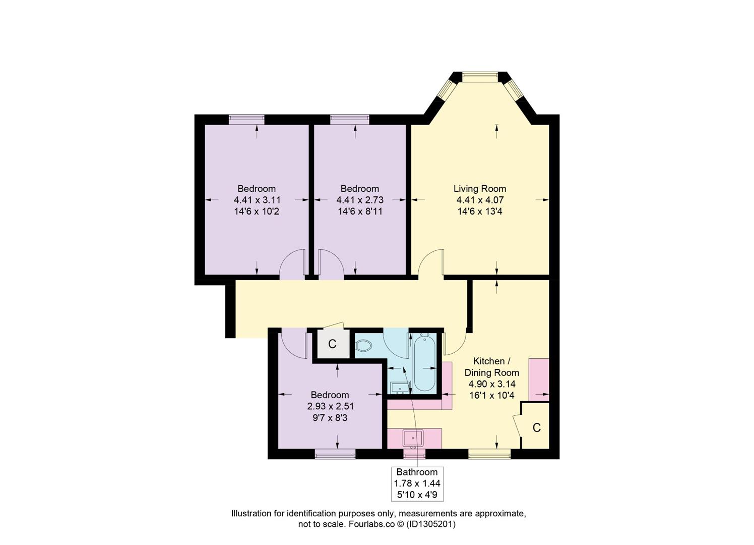 3/R, 275, Blackness Road, Dundee floorplan