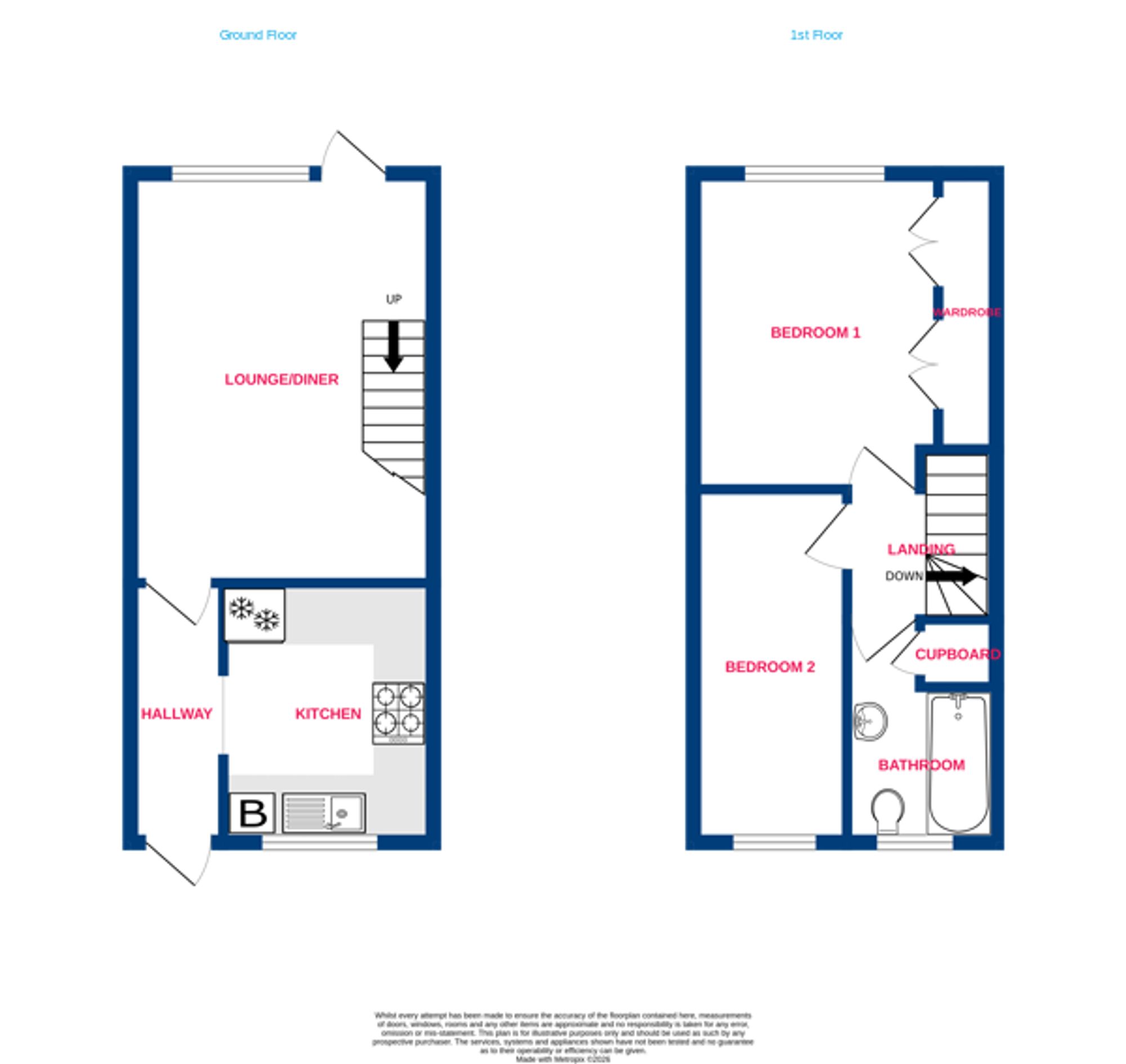 42 Derby Close, Basildon floorplan