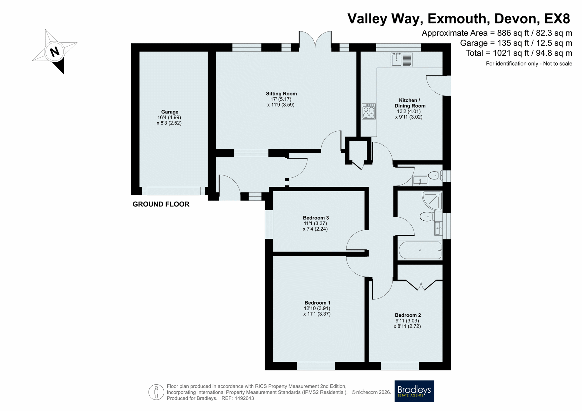 17, Valley Way, Devon floorplan