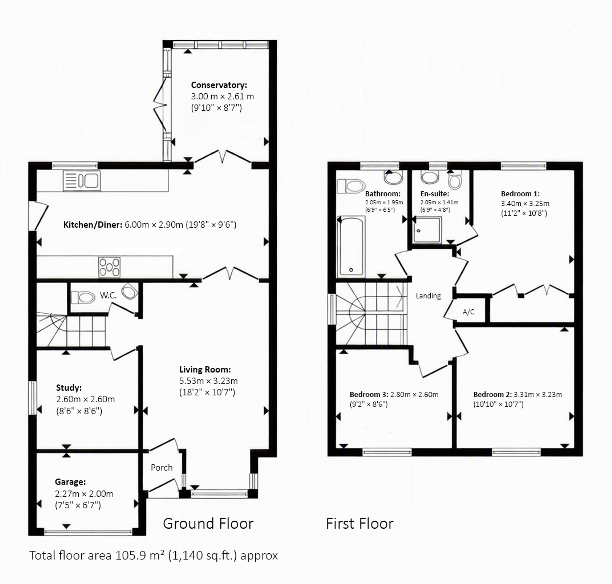 3 Teal Close, Stratford-Upon-Avon floorplan