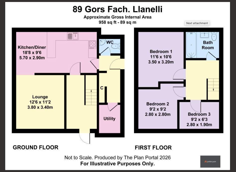 80 Gorsfach, Llanelli floorplan