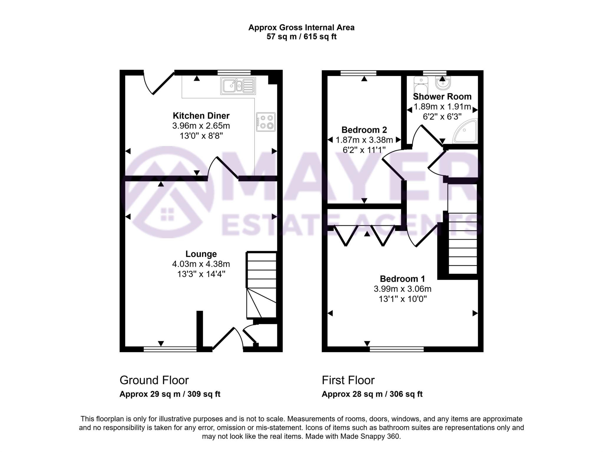 36, Summerlands Gardens, Plymouth floorplan