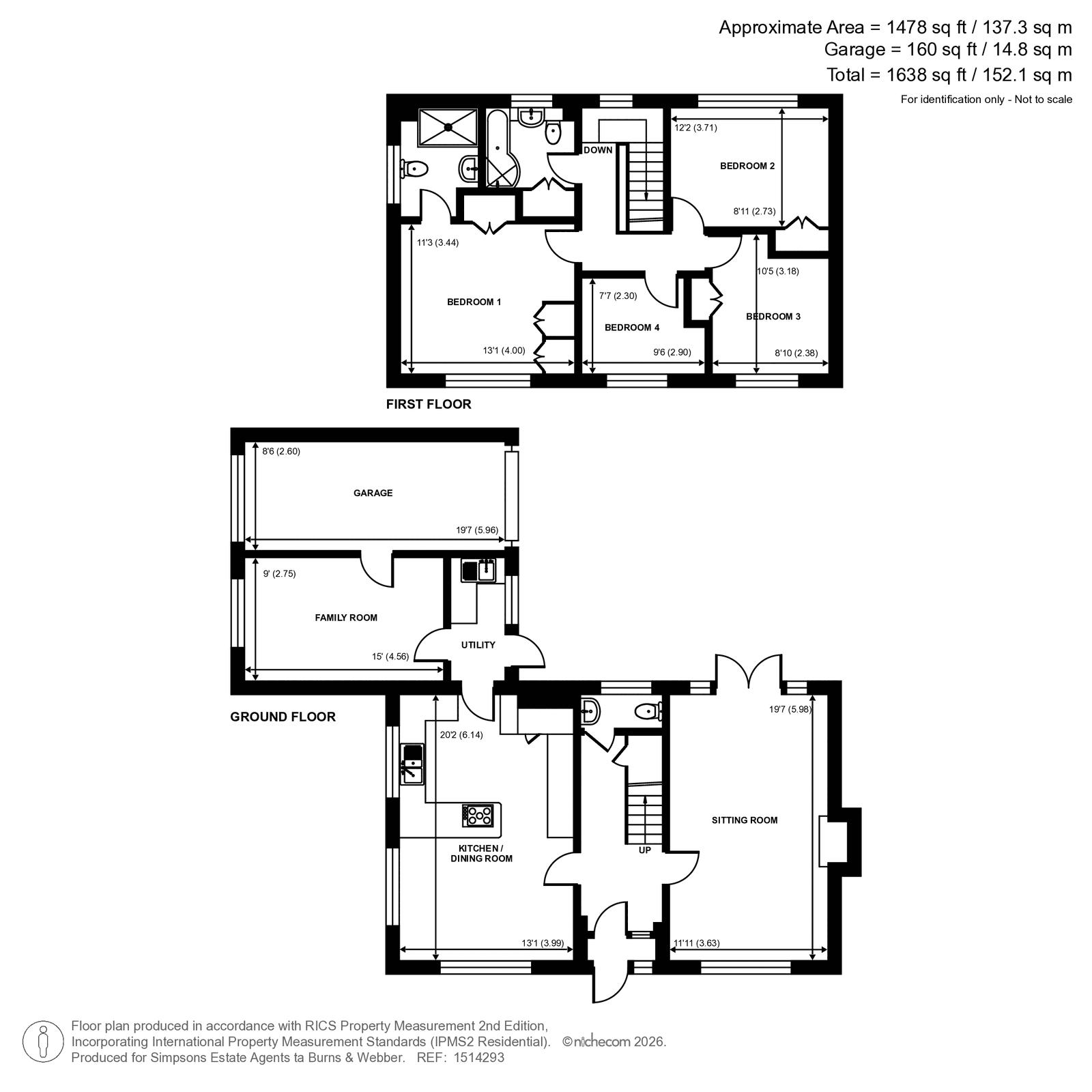 55, Avenue Road, Cranleigh floorplan