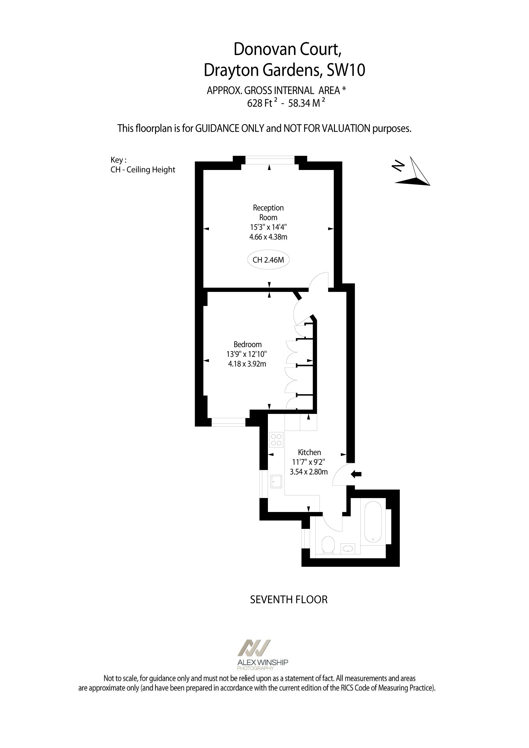 1 Bedrooms Flat for sale in Donovan Court, 107 Drayton Gardens, London SW10