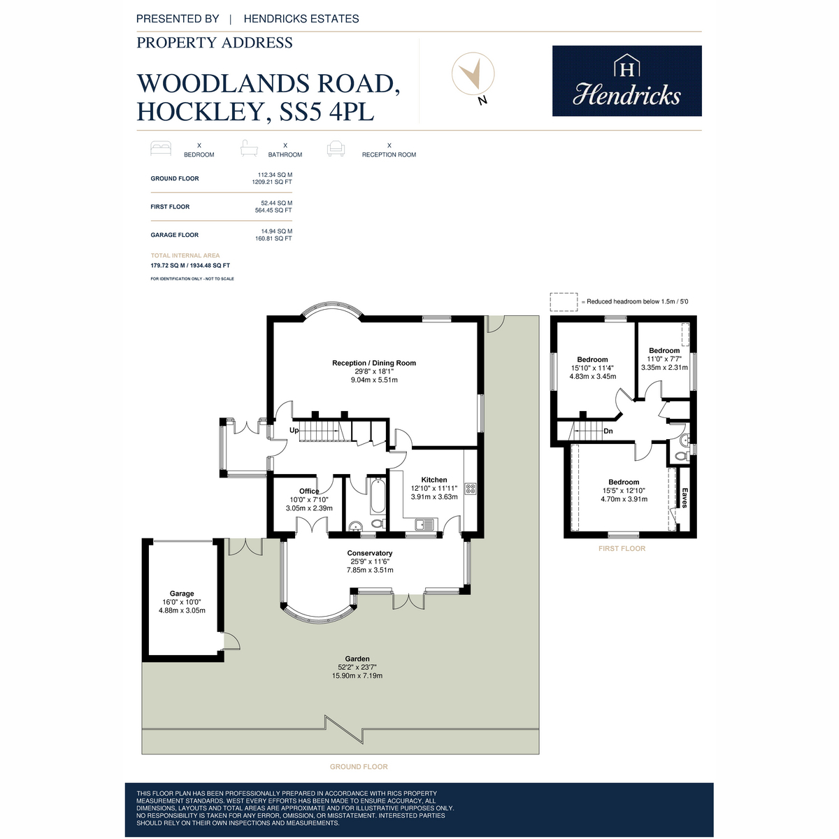 30, Woodlands Road, Hockley floorplan