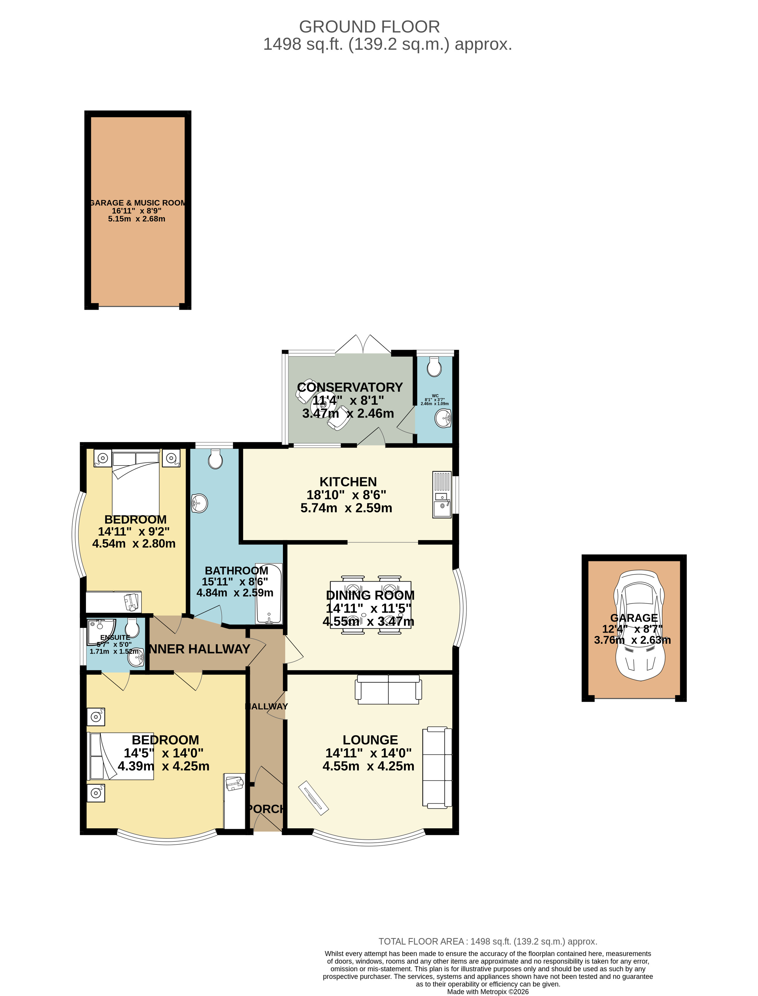 Quat, 2, St. Andrew Road, East Riding of Yorkshire floorplan