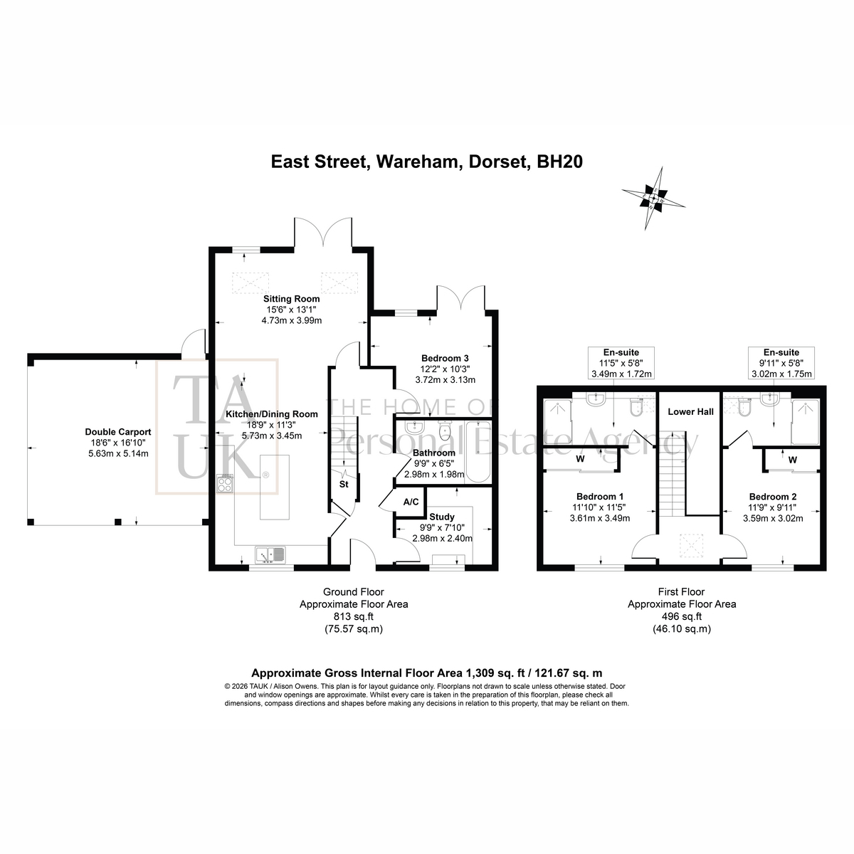 Auctioneers House 42, East Street, Wareham floorplan