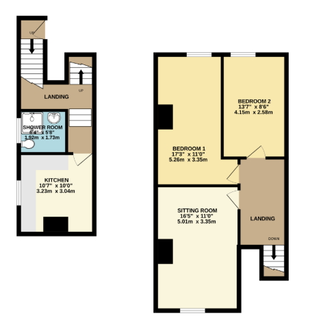 Flat 3 45A Rolle Street, Exmouth floorplan