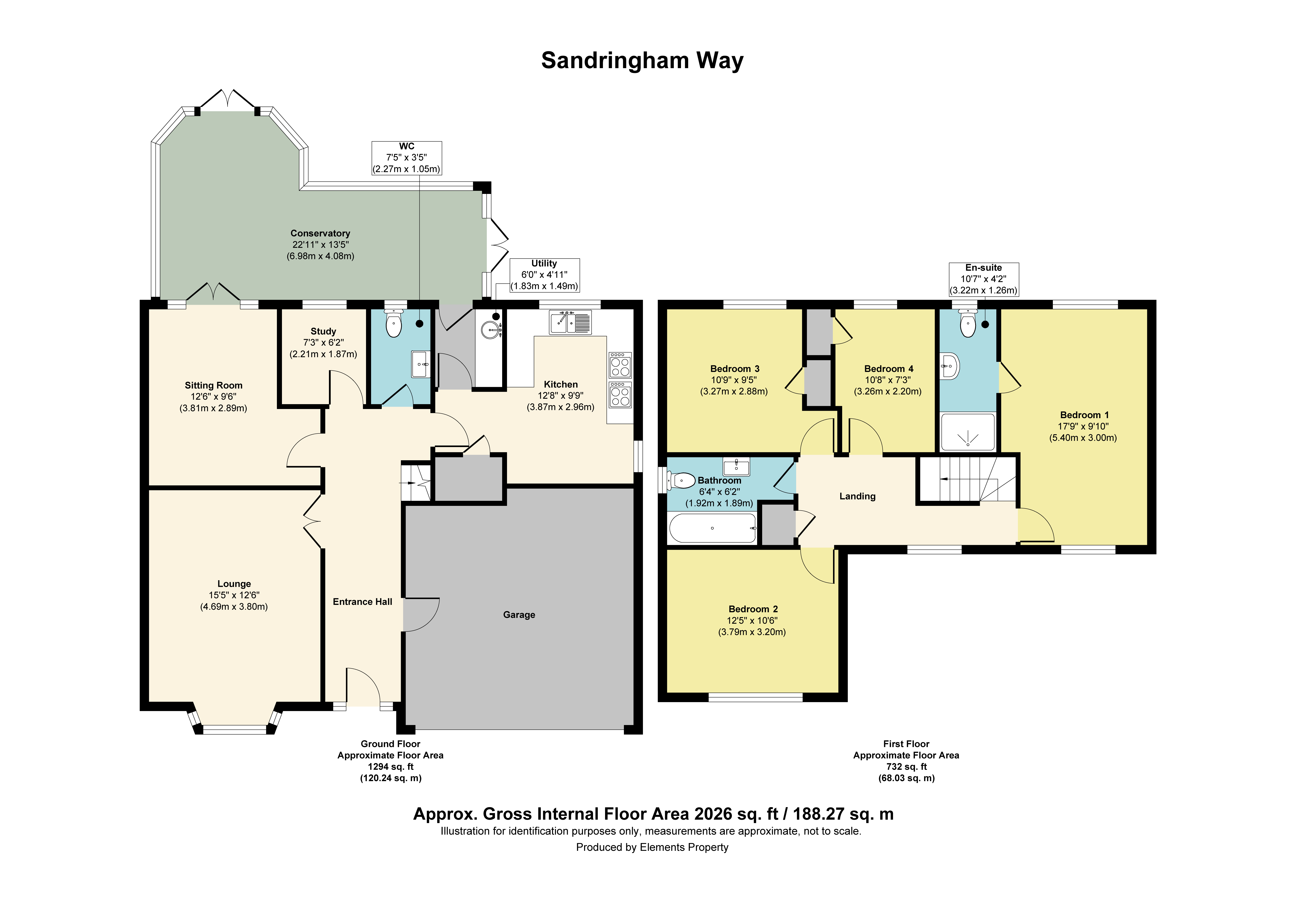 Sandringham Way, Preston floorplan