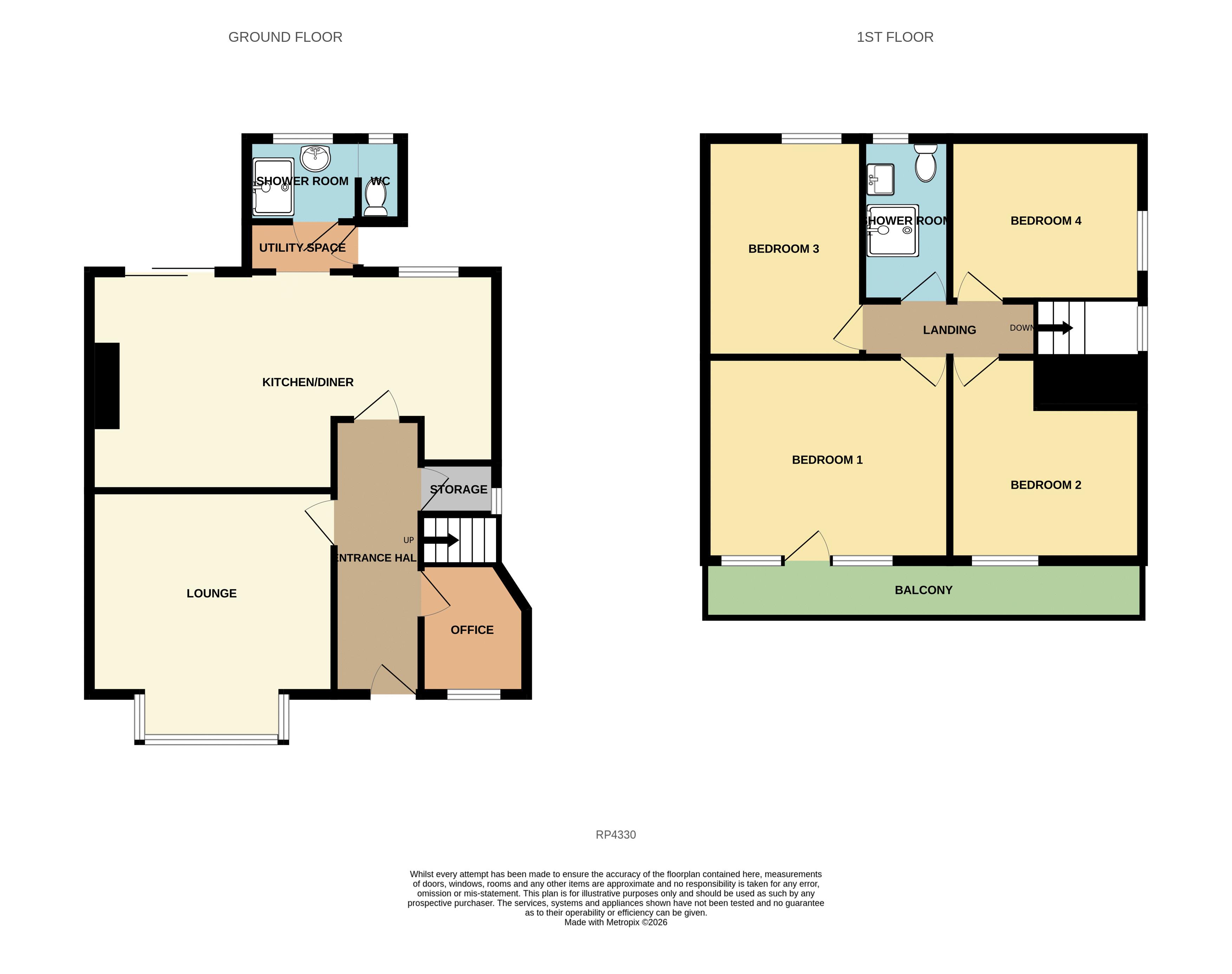 80, Abbey Road, Colwyn Bay floorplan