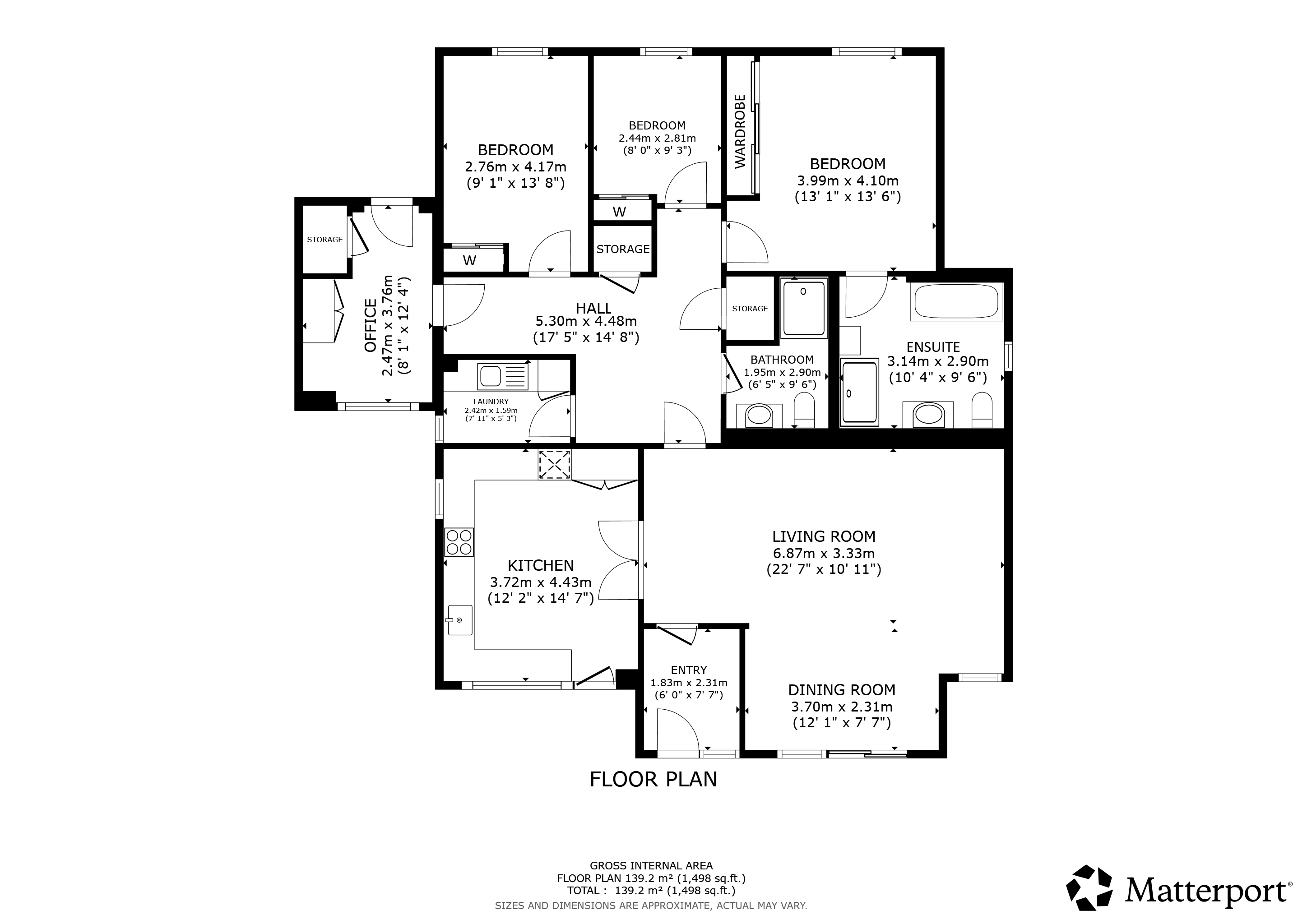 33, Lovat Avenue, Glasgow floorplan