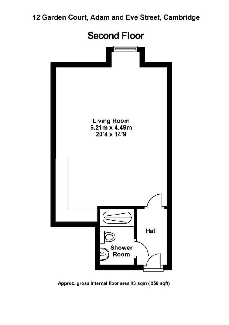 12, Garden Court, Cambridge floorplan
