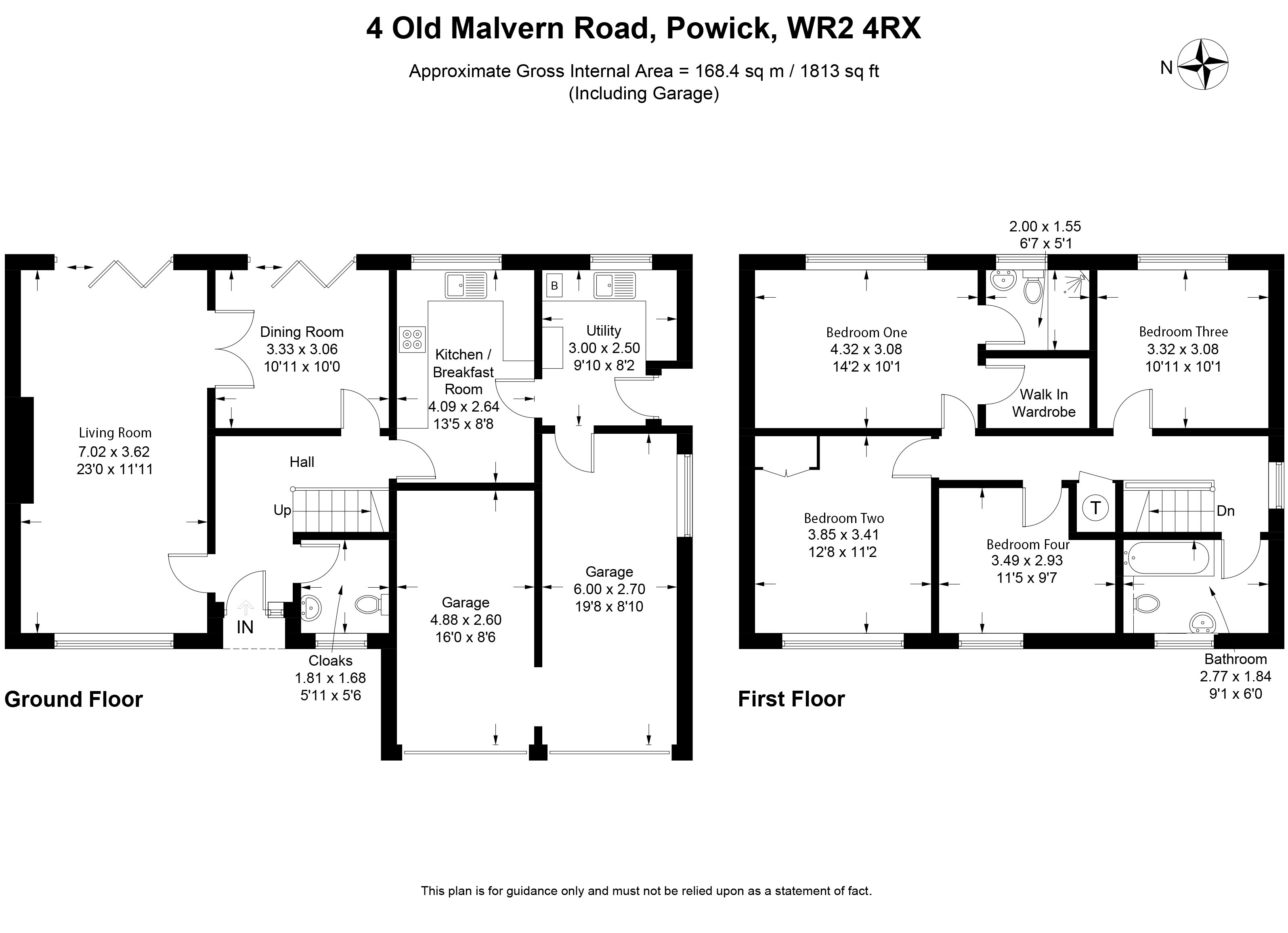 4, Old Malvern Road, Worcester floorplan