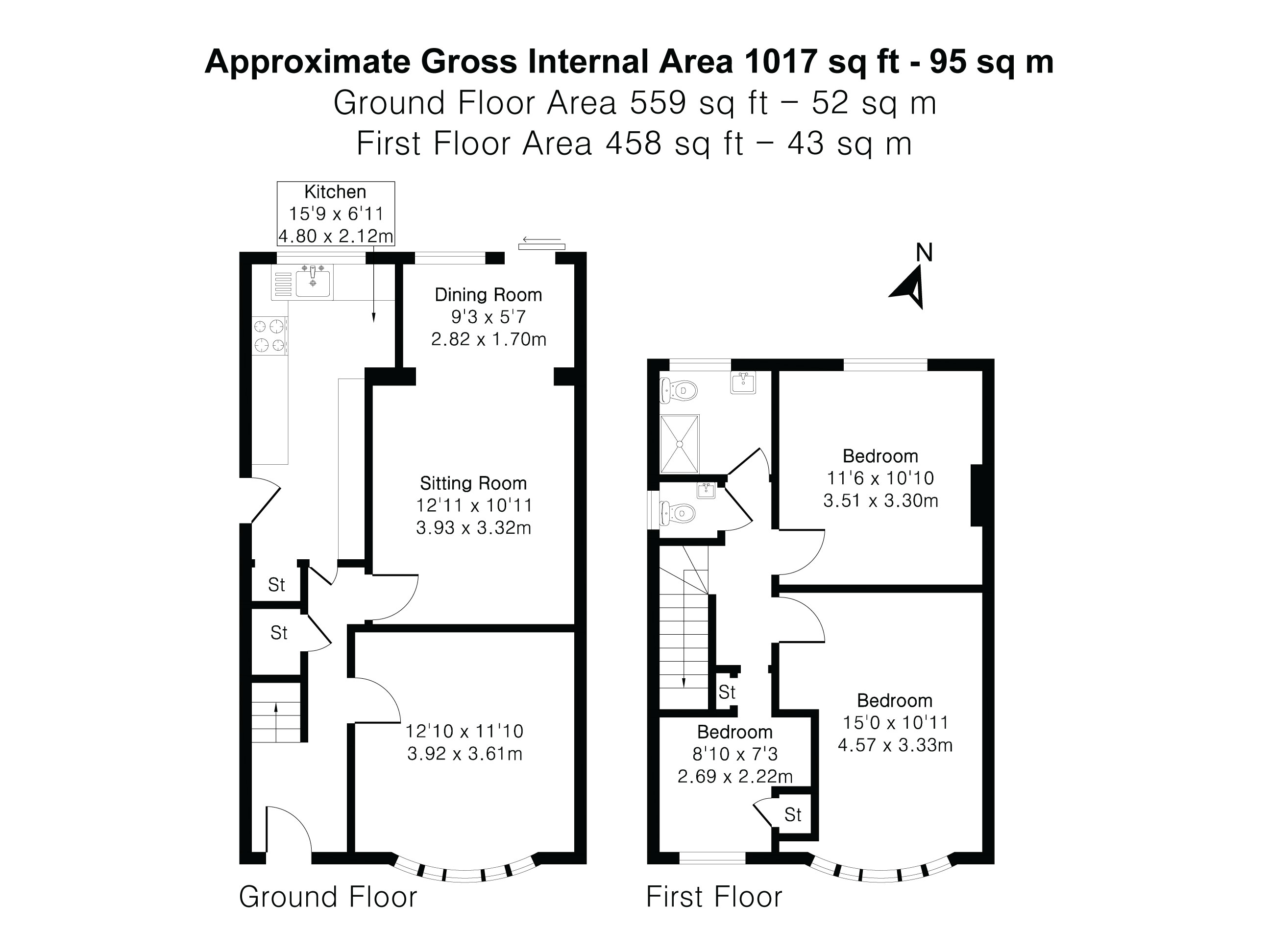 17, Langley Close, Oxford floorplan