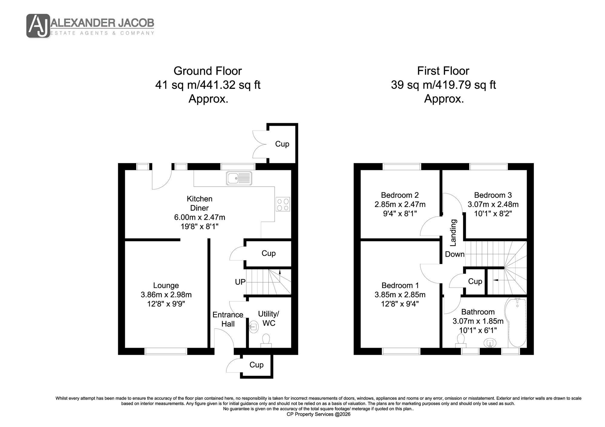 2 Morley Avenue, Retford floorplan