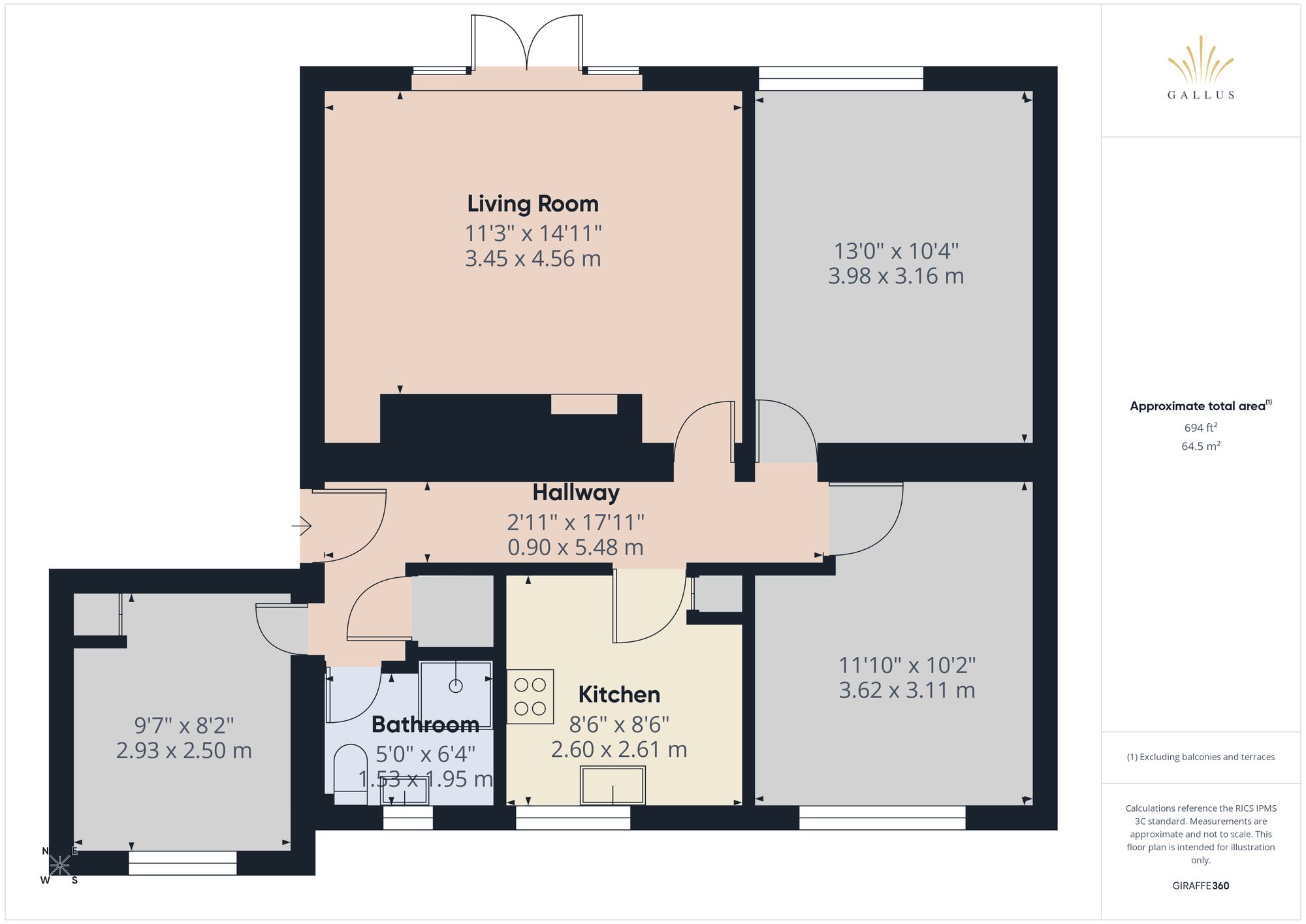 2/1 1 Kerrycroy Place, Glasgow floorplan