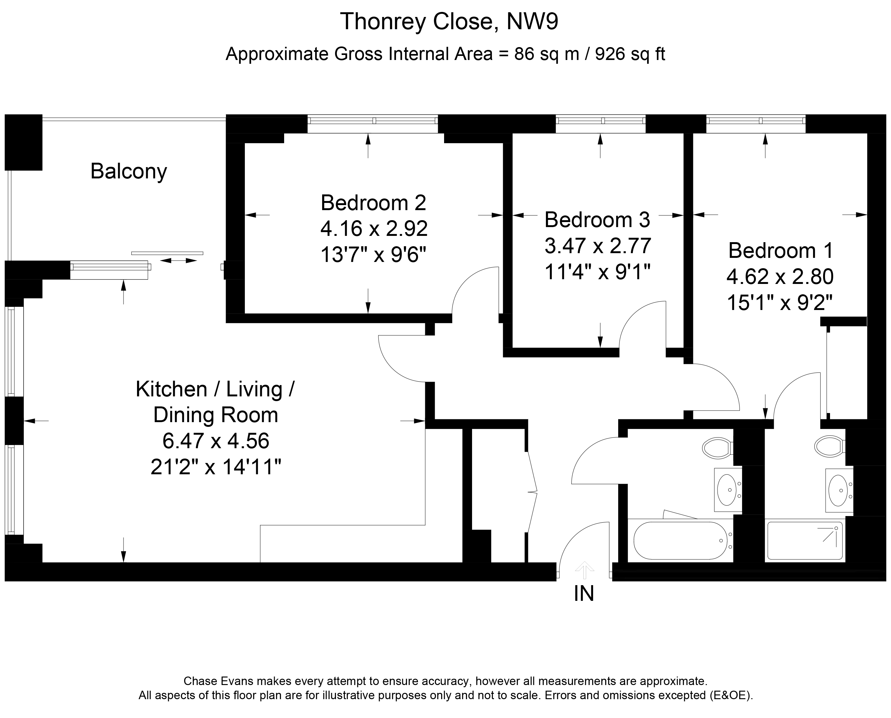 3 Bedrooms Flat to rent in Quassia House, Colindale Gardens, Colindale NW9