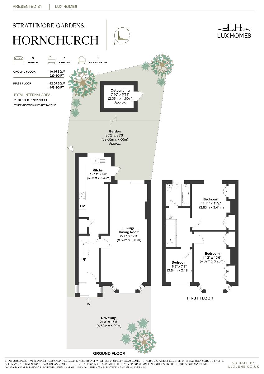 22 Strathmore Gardens, Hornchurch floorplan