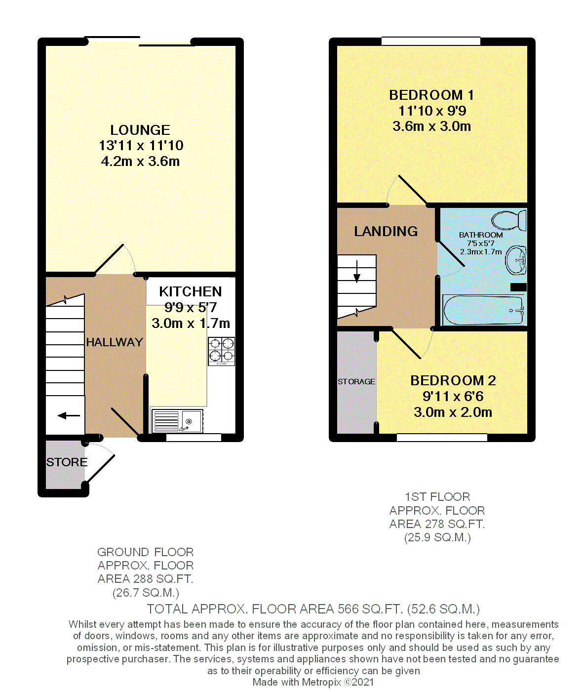 Viscount Walk, Bearwood, Bournemouth BH11, 2 bedroom terraced house for