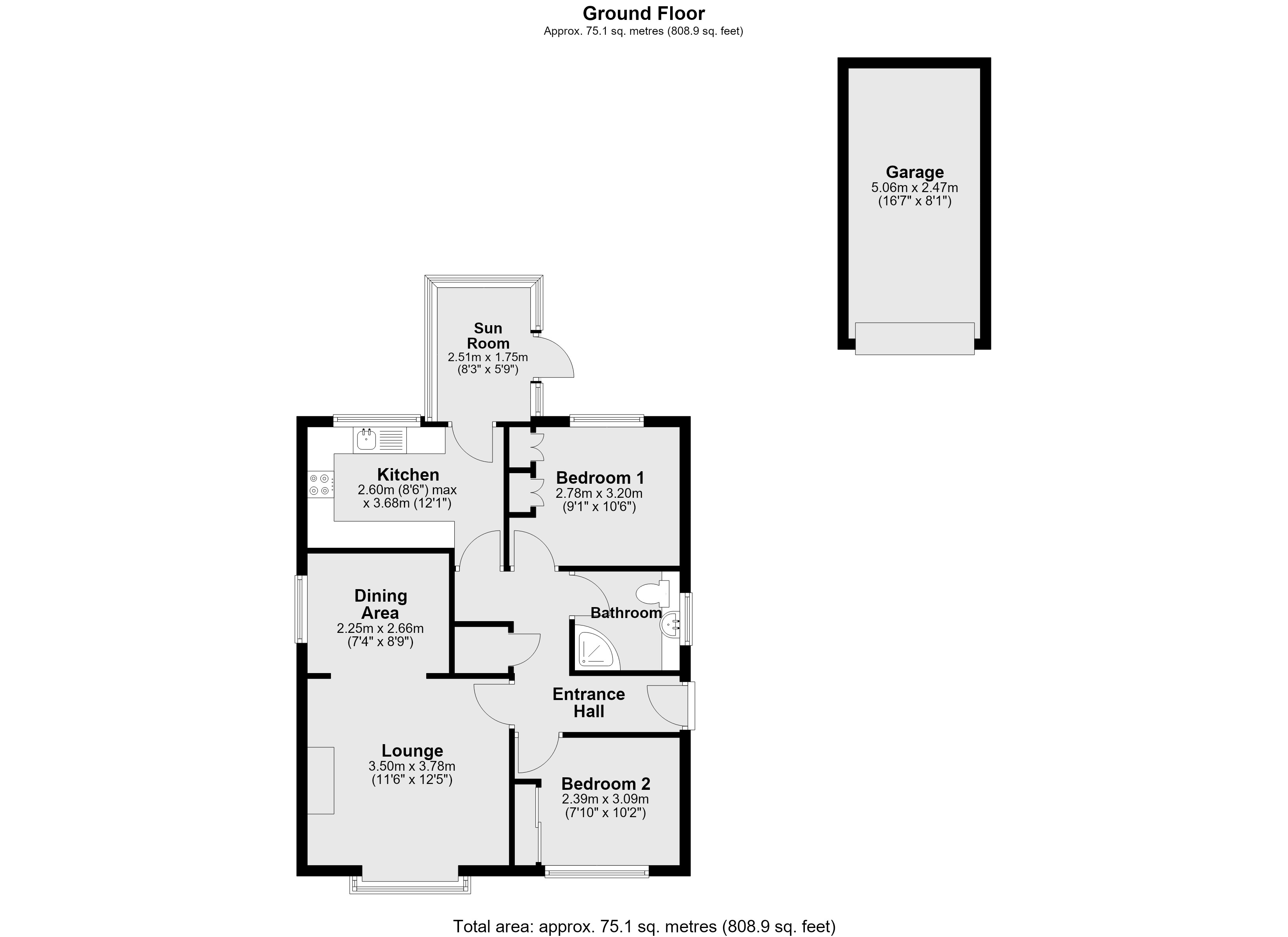 8, Bellflower Close, Lincoln floorplan